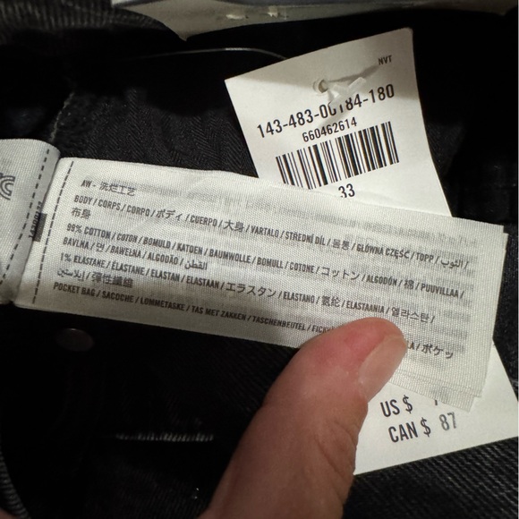 NWT Abercrombie & Fitch Denim Mini Skirt - Denim skirt - grey opulent,‎ size 16 - Picture 10 of 10